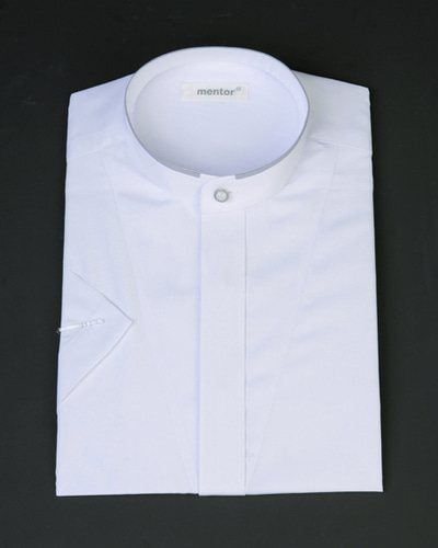 반팔 멘토 셔츠 흰색 - 목회자셔츠