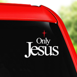 Only Jesus(2종) (말씀스티커,차량스티커)