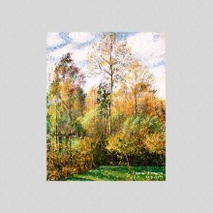 JD 메이크룩스 원작같은질감명화액자 카미유 피사로-에라니의 가을 포블러 나무