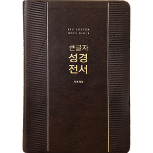 큰글자성경전서 대단본 NKR72EWXU 무지퍼 다크브라운